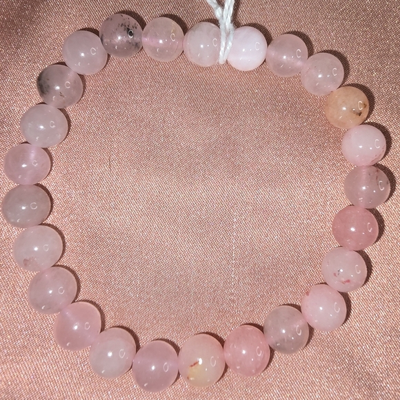 8mm Pink Cherry Quartz Bracelet 🍒🌸 - Picture 2 of 6